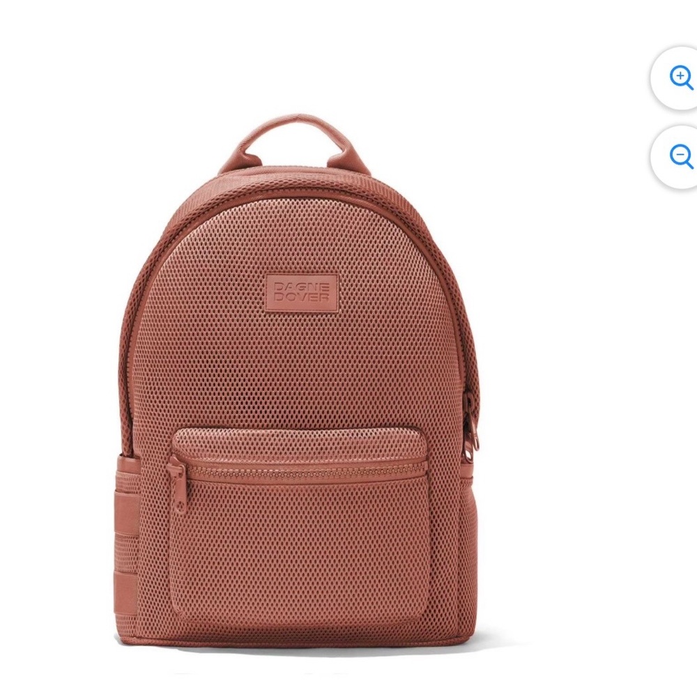 Dagne Dover Dakota Mesh Backpack in Dusty Rose - Picture 2 of 7